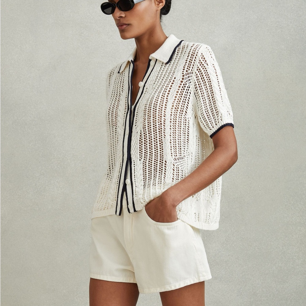 Reiss Erica Linen Open Stitch Shirt - REISS
Rest of World